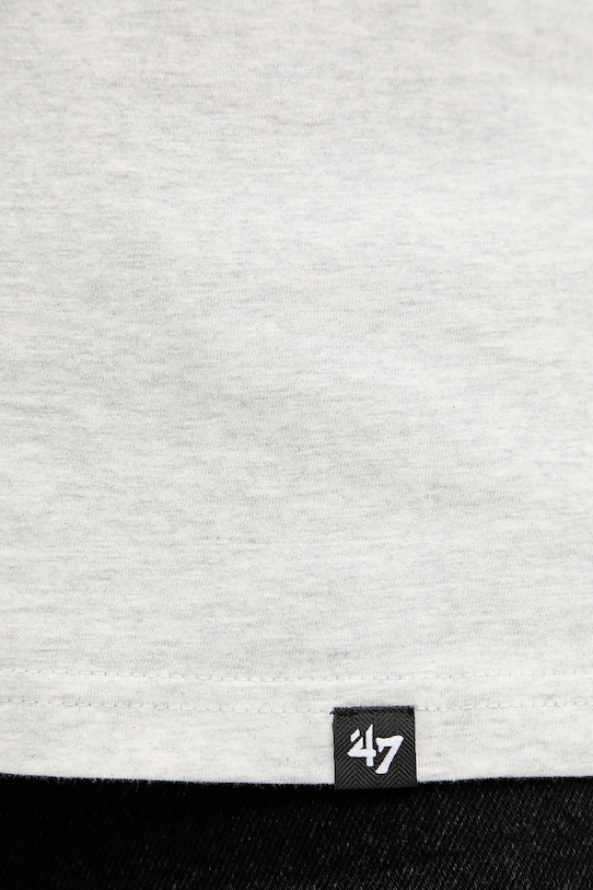 Хлопковая футболка 47 brand MLB New York Yankees BB017TEMECH638867CK серый