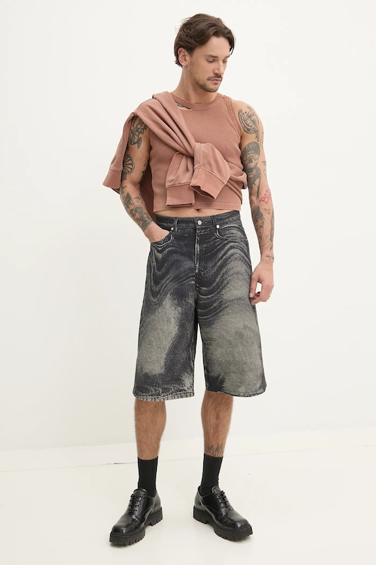 CAMPERLAB tricou din bumbac AU00030.002 portocaliu SS25