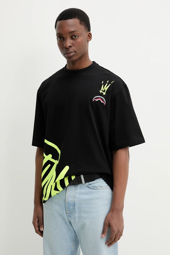 Sprayground t-shirt bawełniany SP697BLK czarny SS25