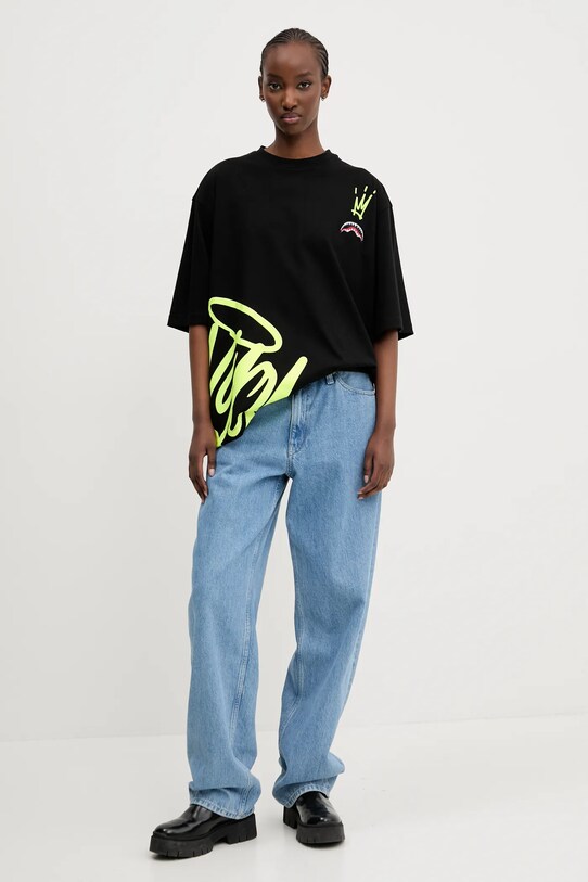 Odzież Sprayground t-shirt bawełniany SP697BLK czarny