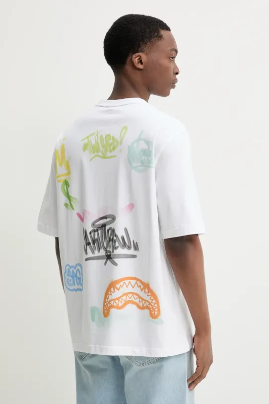 Sprayground t-shirt in cotone SP698 bianco