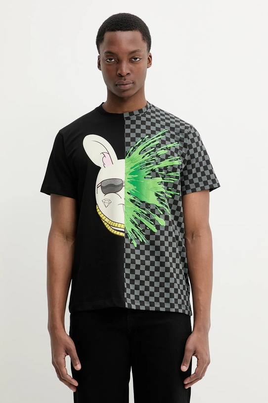 Бавовняна футболка Sprayground SP710 чорний SS25