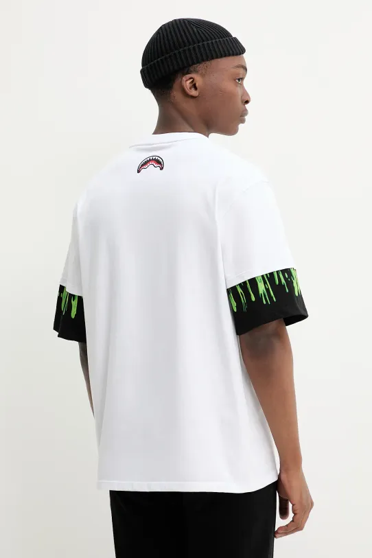 Sprayground t-shirt in cotone SP711 bianco