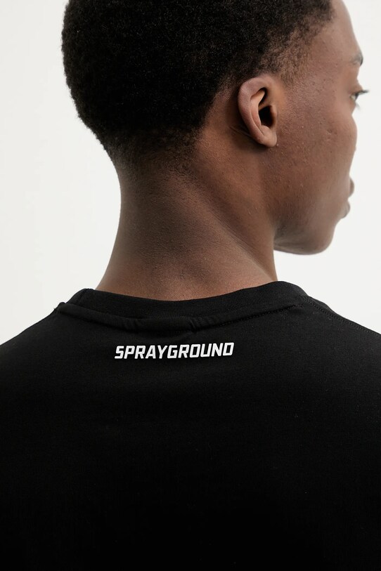 Bombažna kratka majica Sprayground SP721BLK