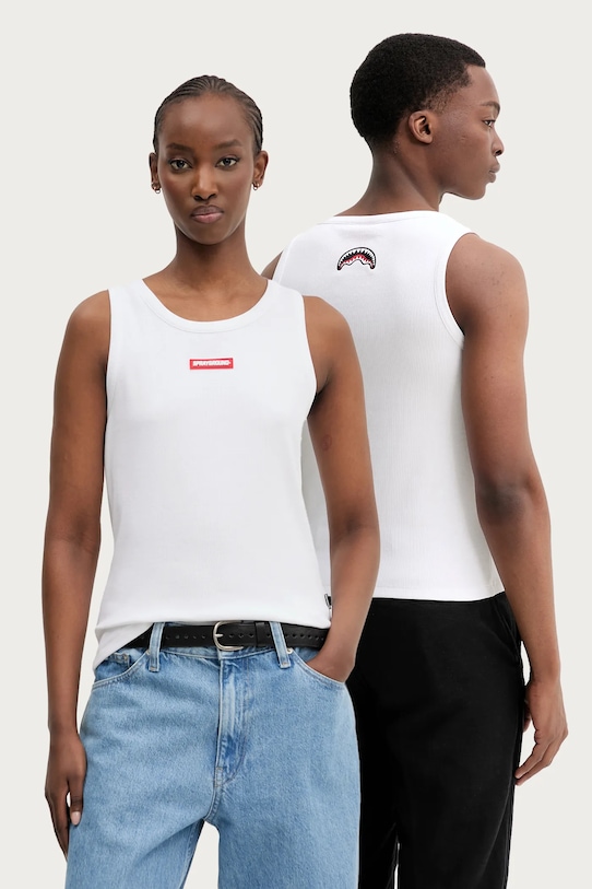 Sprayground top z elastanem biały SP746WHT