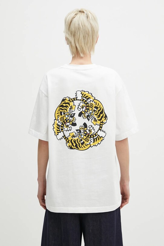 Хлопковая футболка Kenzo x Verdy FF58TS4814SG.02 белый SS25