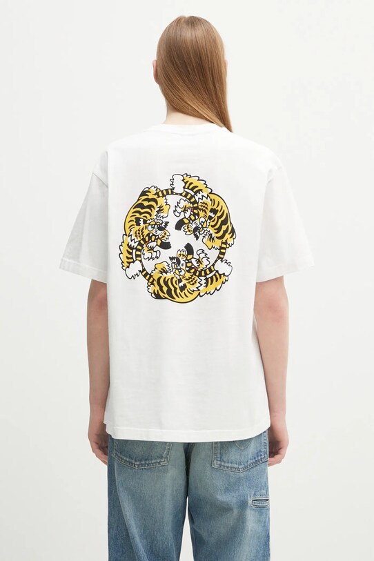 Хлопковая футболка Kenzo x Verdy FF58TS4814SG.02 белый