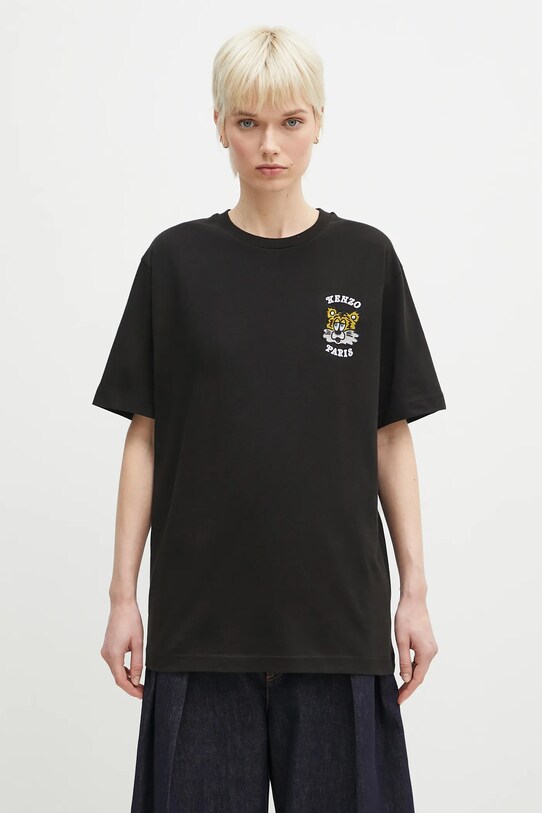Бавовняна футболка Kenzo x Verdy FF58TS4824SG.99J чорний SS25