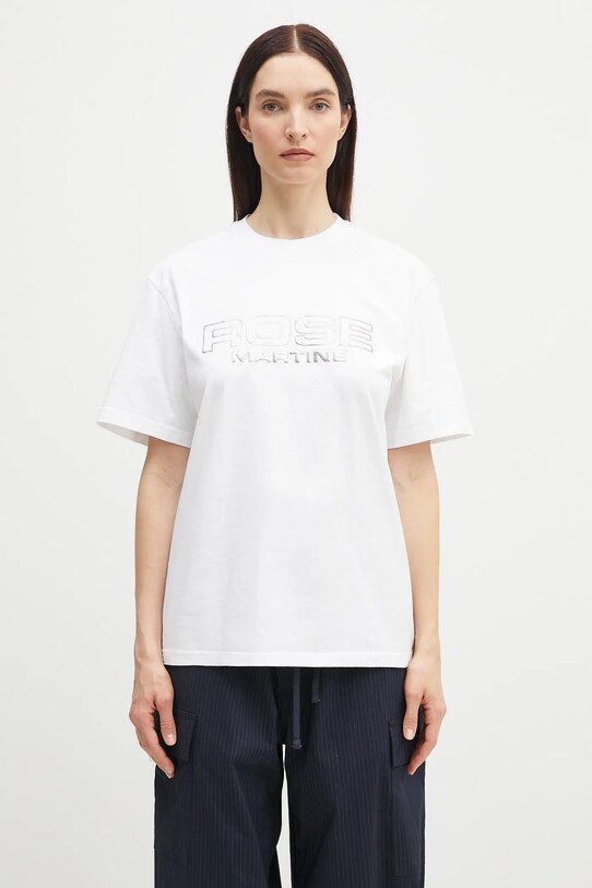 Pamučna majica Martine Rose Classic 603JE01000D bijela SS25