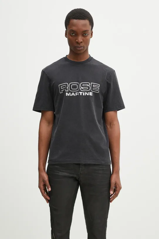 Bavlněné tričko Martine Rose Classic relaxed černá 603JE01002D