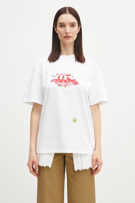 Martine Rose t-shirt bawełniany Classic 603JE03000G biały SS25