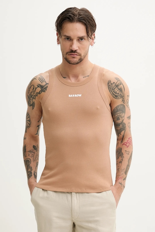 Barrow t-shirt S5BWUATA081 bézs SS25