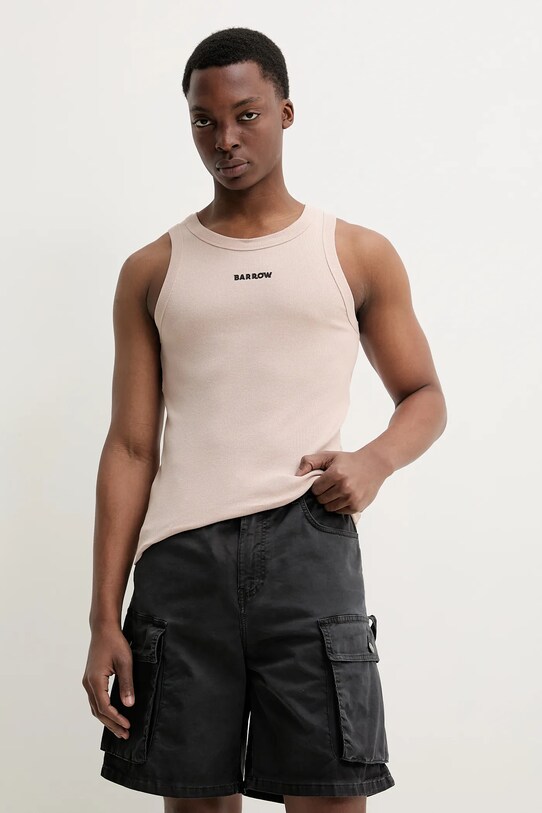 Barrow t-shirt S5BWUATA081 bézs SS25
