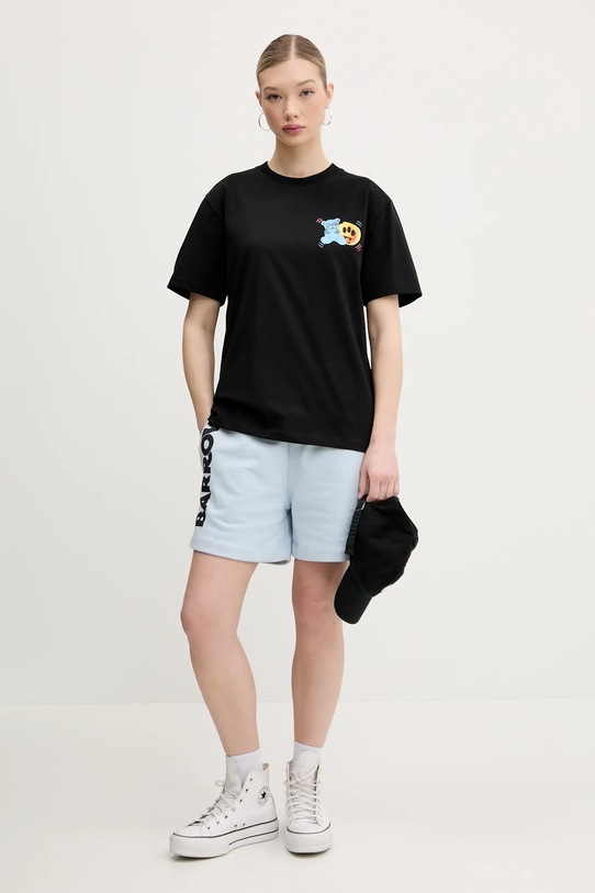 Odzież Barrow t-shirt bawełniany S5BWUATH058 czarny