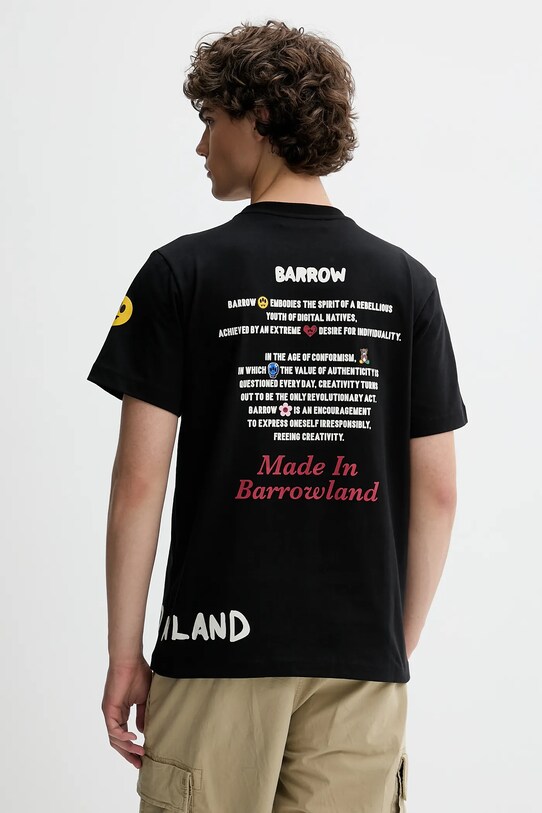 Bombažna kratka majica Barrow S5BWUATH060