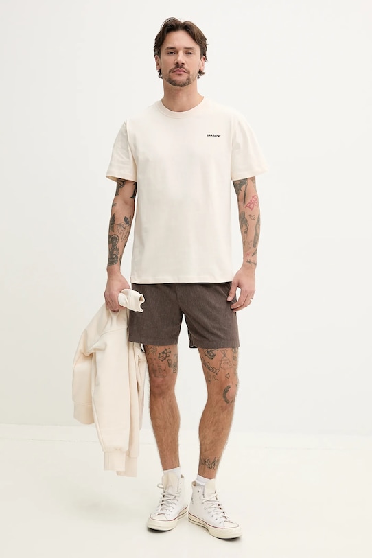 Bavlnené tričko Barrow béžová S5BWUATH084