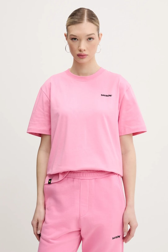 Одяг Бавовняна футболка Barrow S5BWUATH084 рожевий