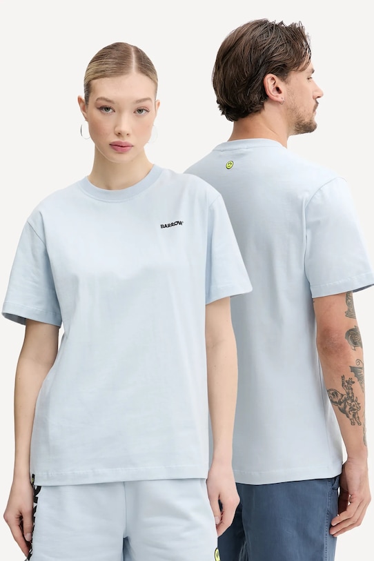 Barrow t-shirt bawełniany bawełna niebieski S5BWUATH084