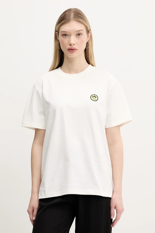 Odzież Barrow t-shirt bawełniany S5BWUATH087 biały