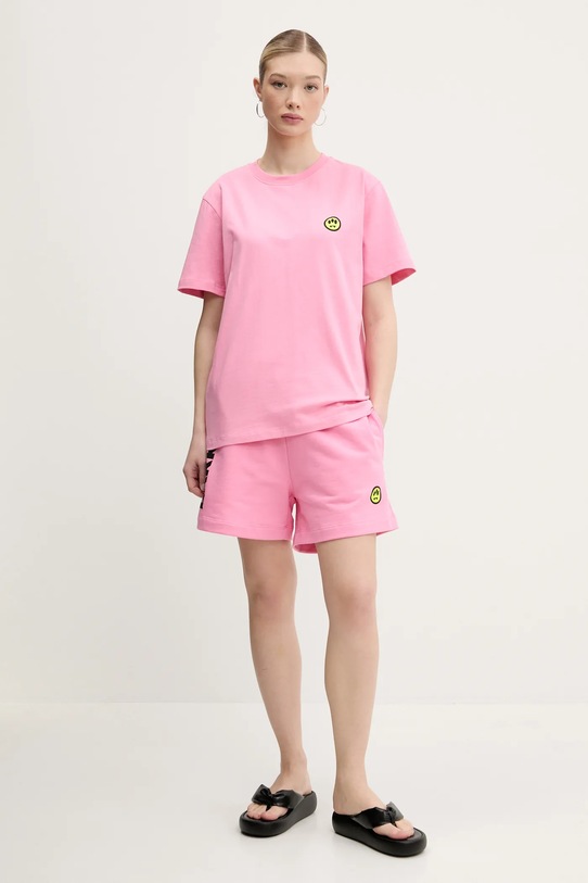 Oblečení Bavlněné tričko Barrow S5BWUATH087 růžová