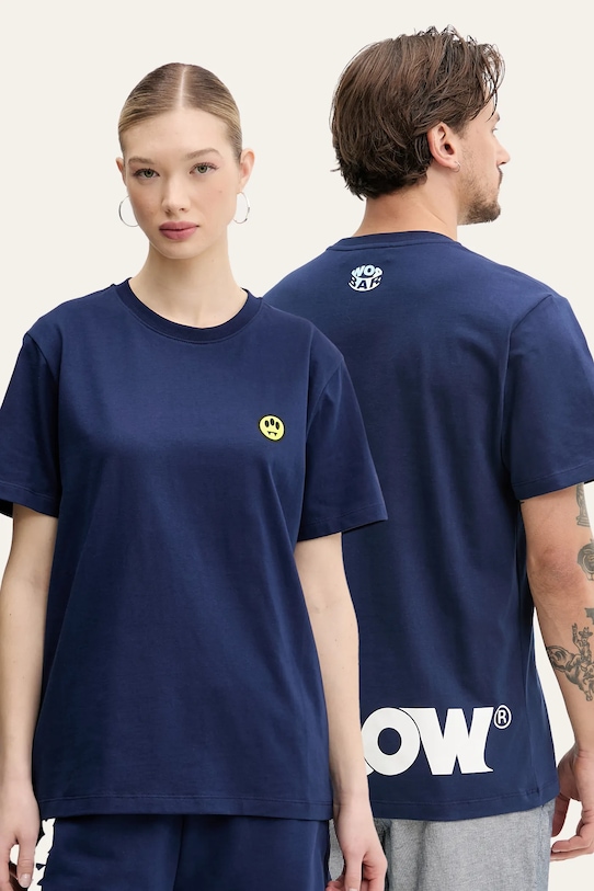 Barrow tricou din bumbac print bleumarin S5BWUATH087