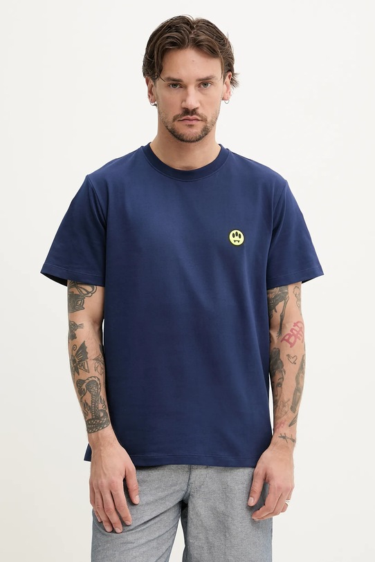 Barrow tricou din bumbac S5BWUATH087 bleumarin SS25