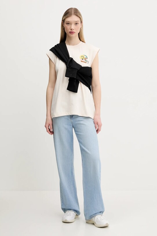 Barrow tricou din bumbac S5BWUATH144 bej