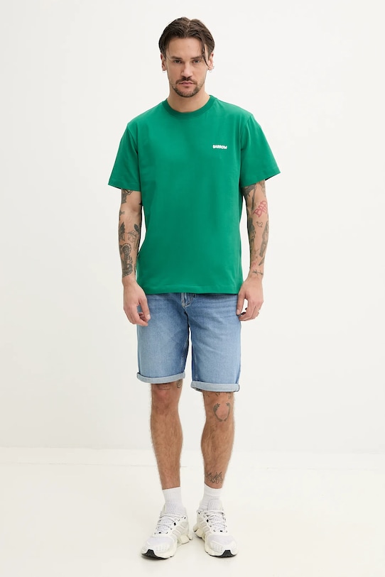 Barrow tricou din bumbac verde S5BWUATH150