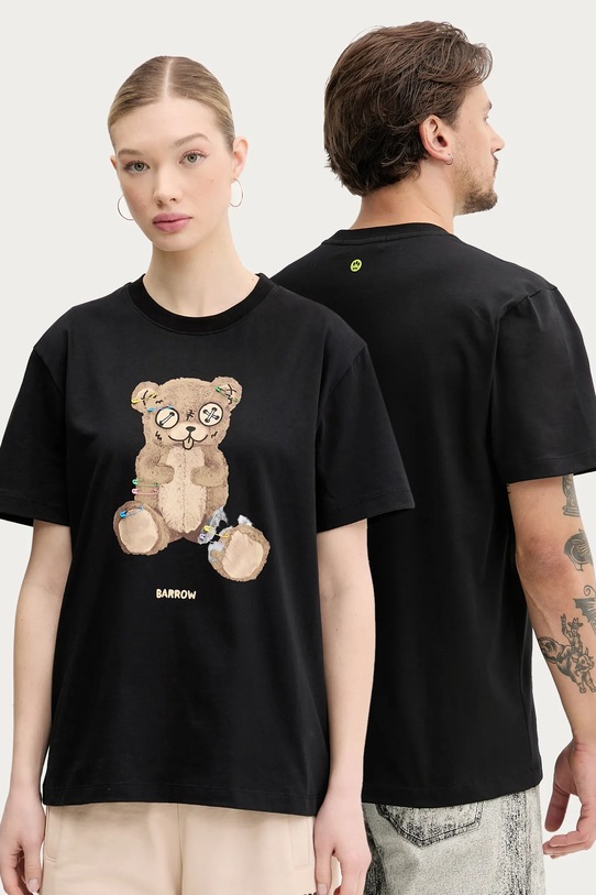 Barrow tricou din bumbac imprimeu negru S5BWUATH154