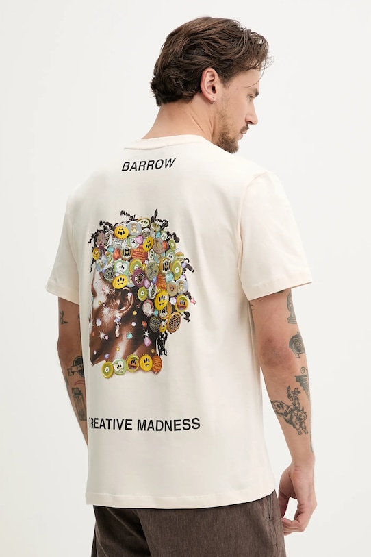 Barrow tricou din bumbac S5BWUATH157 bej SS25