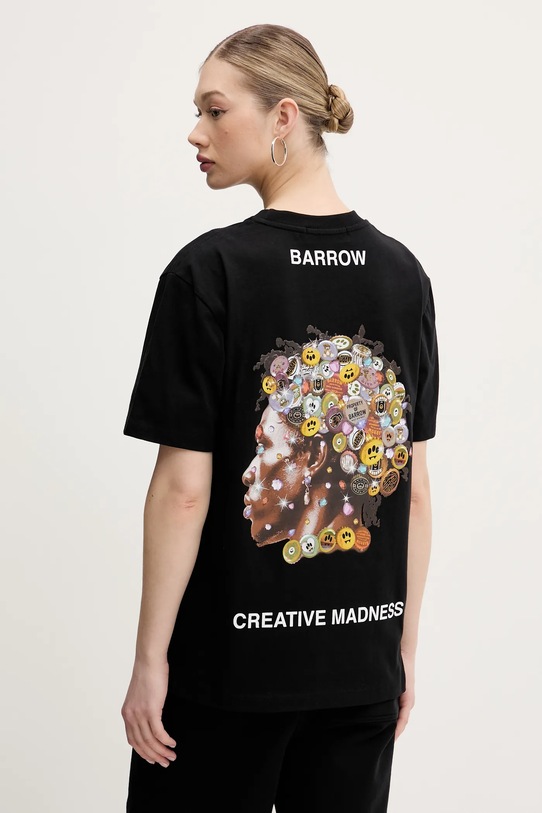 Одежда Хлопковая футболка Barrow S5BWUATH157 чёрный