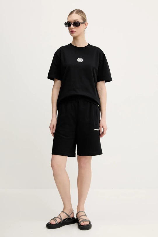 Хлопковая футболка Barrow S5BWUATH157 чёрный