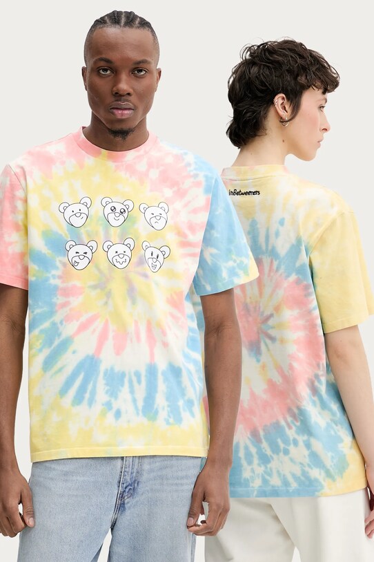 Inbetweeners t-shirt bawełniany nadruk multicolor S5TWUATH011