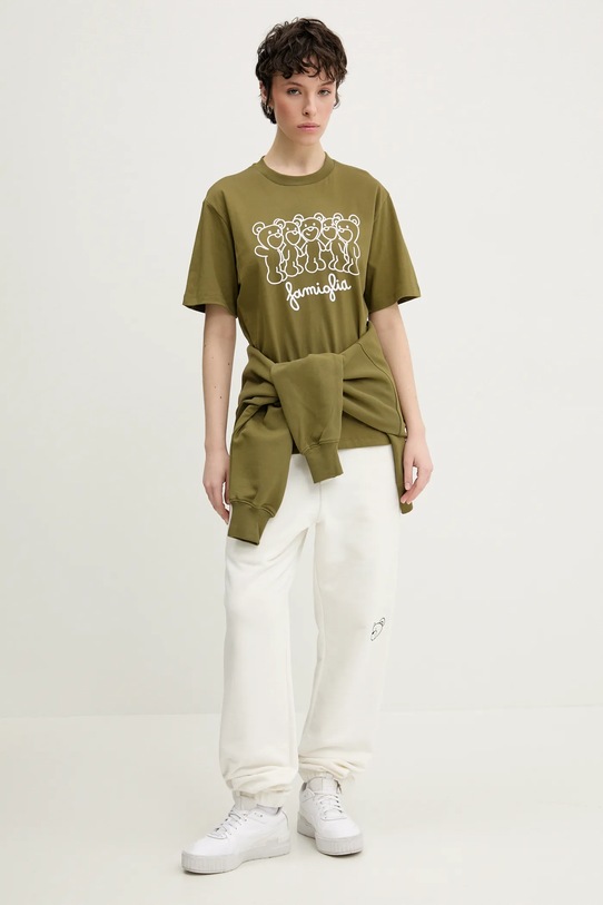 Inbetweeners tricou din bumbac verde S5TWUATH031