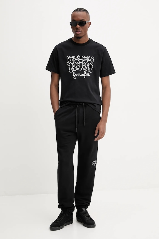 Inbetweeners tricou din bumbac negru S5TWUATH031