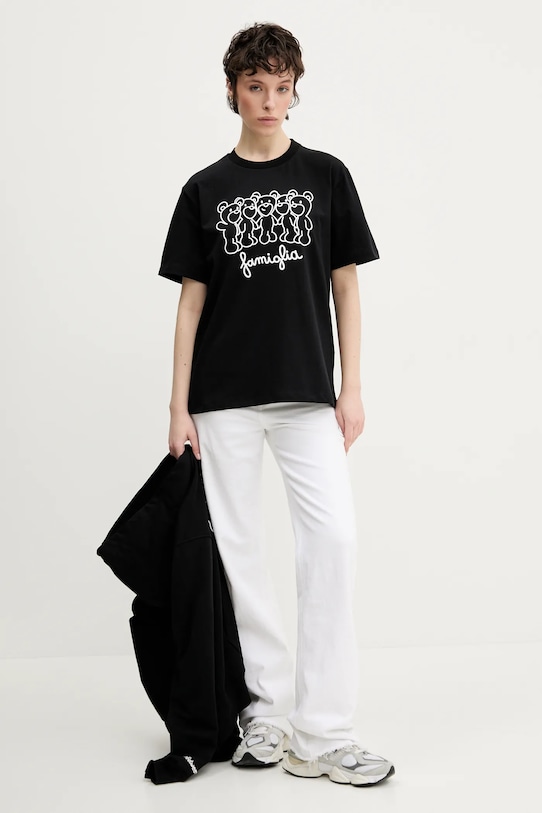 Inbetweeners tricou din bumbac S5TWUATH031 negru