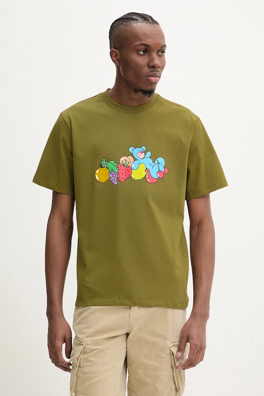 Inbetweeners tricou din bumbac S5TWUATH035 verde SS25