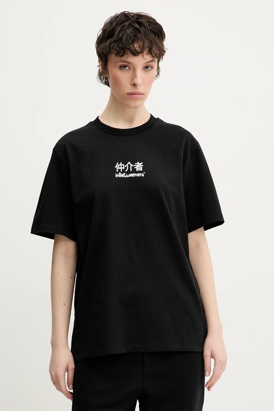 Inbetweeners t-shirt bawełniany S5TWUATH036 czarny