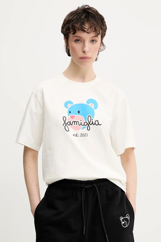 Inbetweeners tricou din bumbac S5TWUATH043 bej