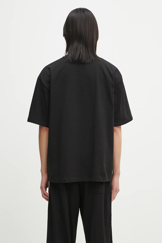 Fiorucci tricou din bumbac Logo Label Boxy Fit U02SPTSH103CJ01BK01 negru