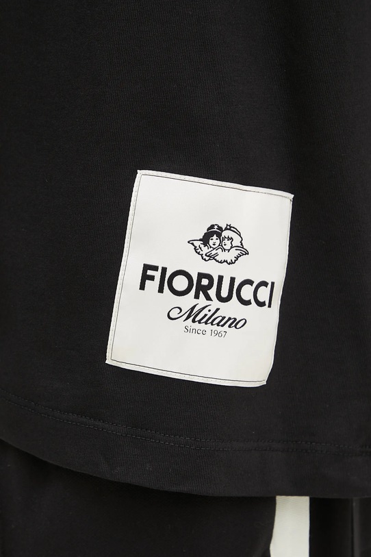 Хлопковая футболка Fiorucci Logo Label Boxy Fit U02SPTSH103CJ01BK01
