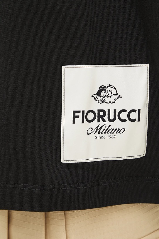 Bavlněné tričko Fiorucci Logo Label Boxy Fit U02SPTSH103CJ01BK01