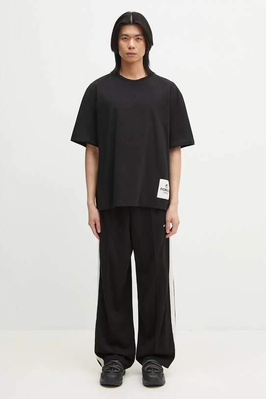 Fiorucci tricou din bumbac Logo Label Boxy Fit U02SPTSH103CJ01BK01