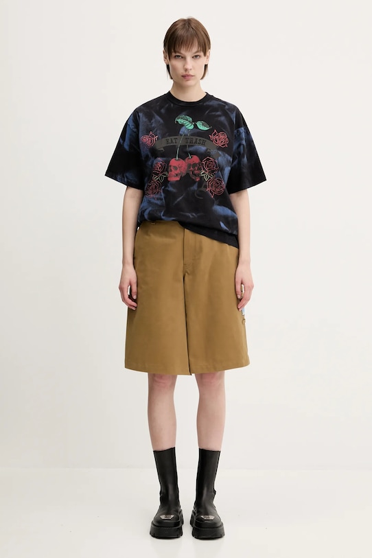 Βαμβακερό μπλουζάκι Aries Sprayed Trash Cherries SS Tee AR6001503