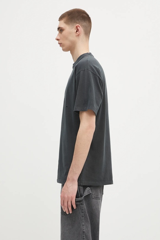 Ρούχα Βαμβακερό μπλουζάκι Aries Destroyed Nirvana SS Tee AR6001803 γκρί