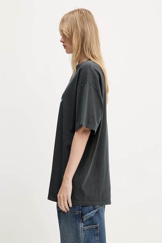 Βαμβακερό μπλουζάκι Aries Destroyed Nirvana SS Tee γκρί AR6001803