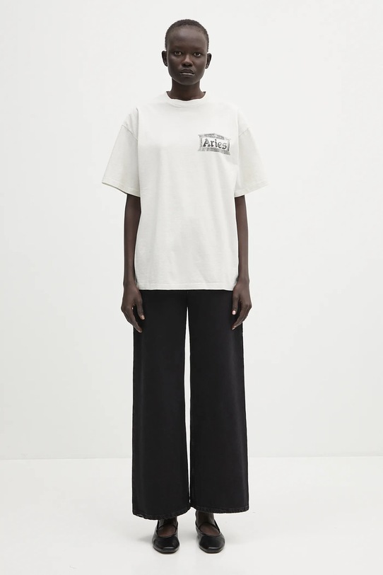 Βαμβακερό μπλουζάκι Aries Aged Ancient Temple SS Tee AR6003103