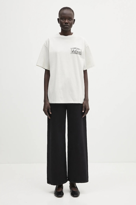 Βαμβακερό μπλουζάκι Aries Aged Ancient Temple SS Tee AR6003103