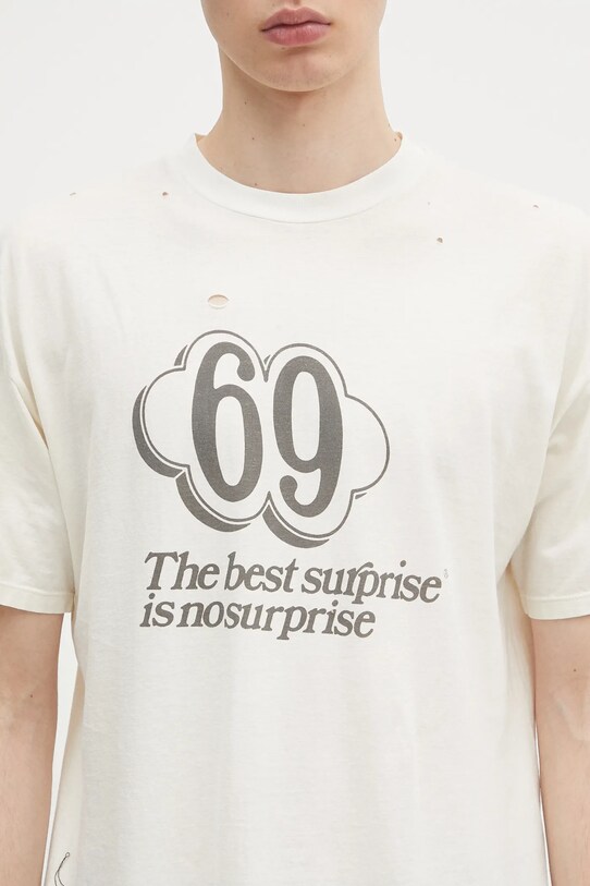 Aries cotton t-shirt Destroyed 69 SS Tee AR6006903