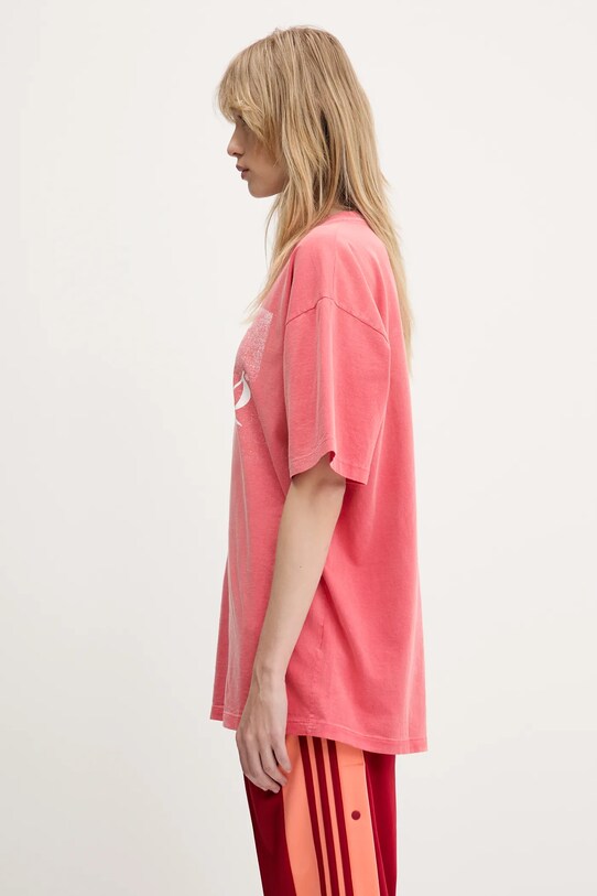 Aries t-shirt in cotone Sunbleached Cola SS Tee rosso AR6262203